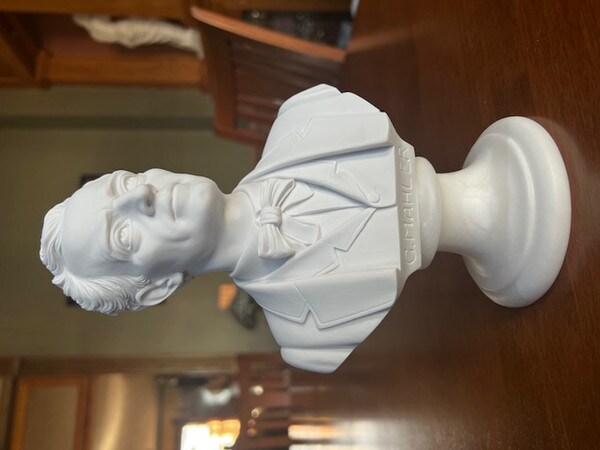 Mahler Gustav Bust Marble Statue Portrait Bohemian Head Portraiture